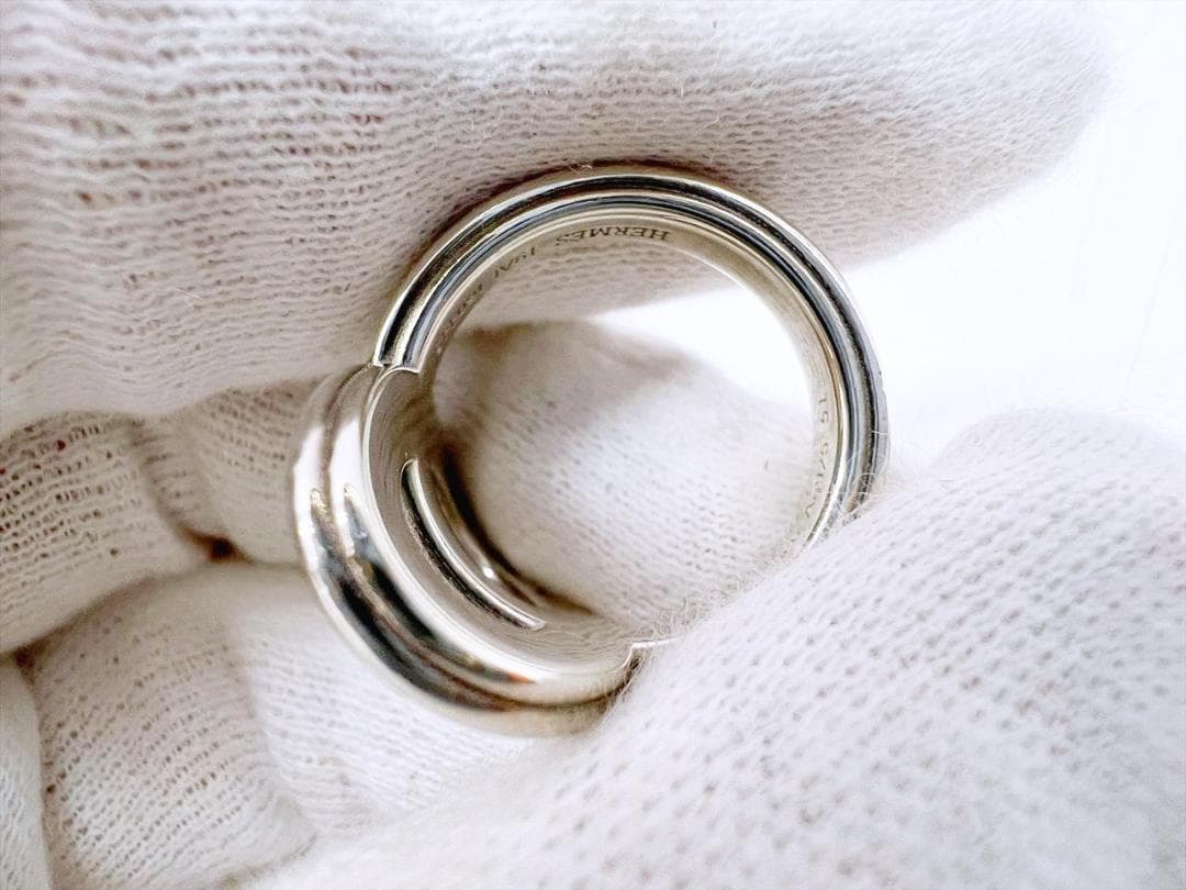 美品　エルメス　シェーヌダンクル24　SV925　リング　指輪　51　約11号