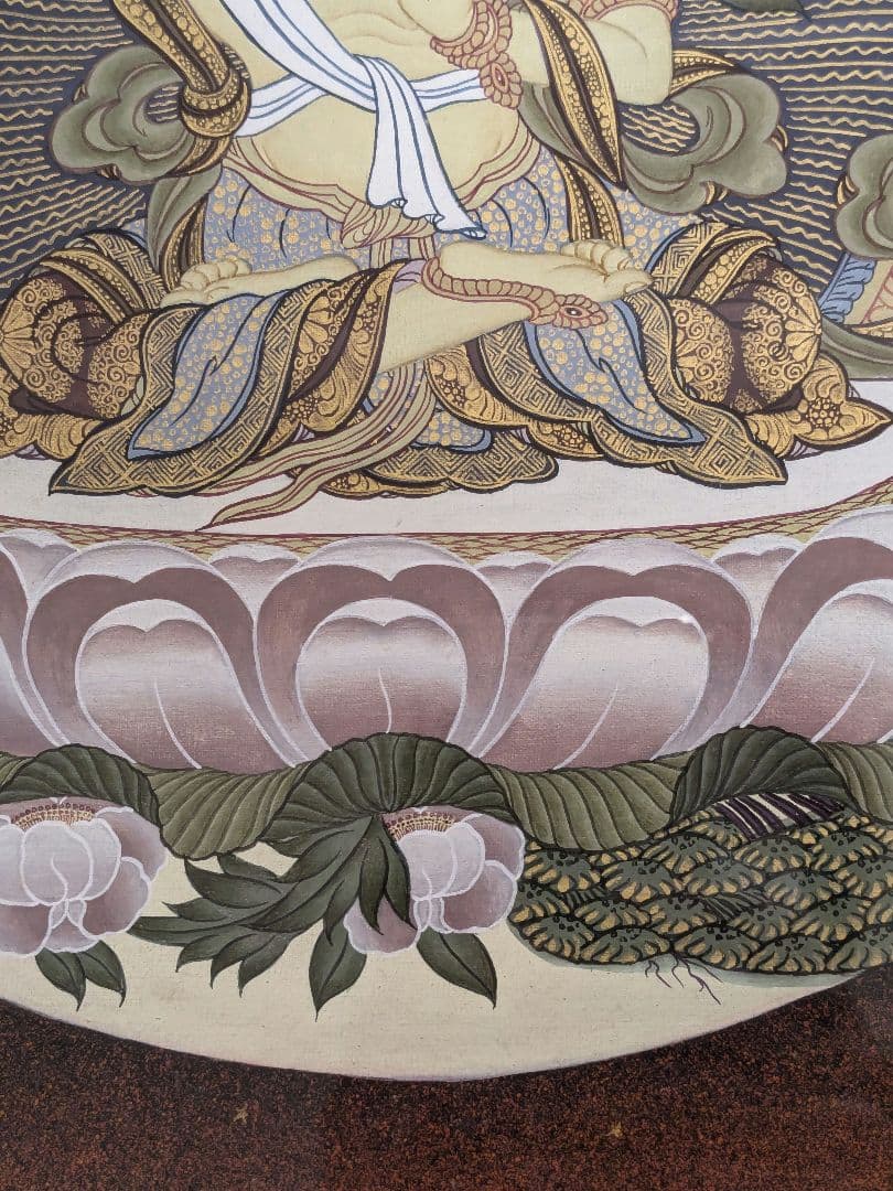 中国古美術・純手描き四尺人物掛軸・国画・斉白石印款・肉筆・宣紙