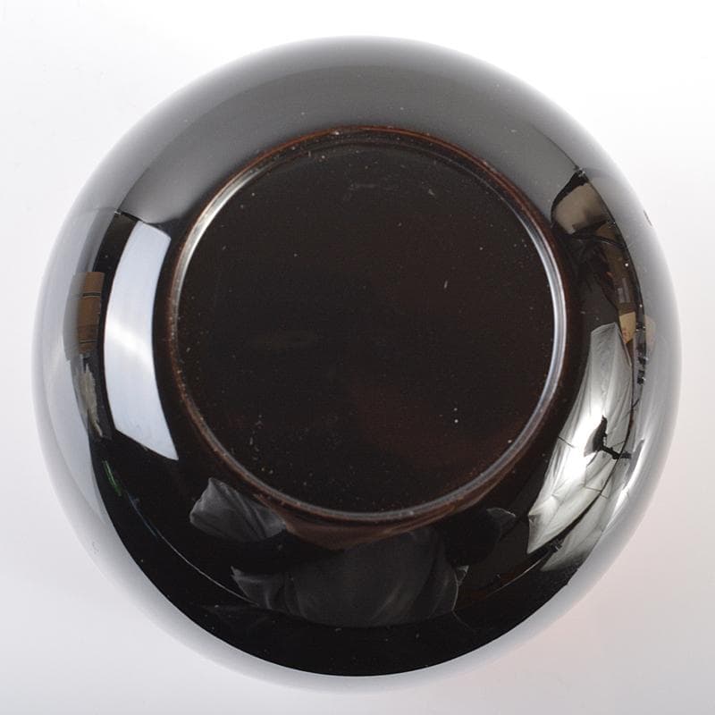 茶道具　山中塗　中村宗悦作　鶴蒔絵　大棗　共箱　V　R6343