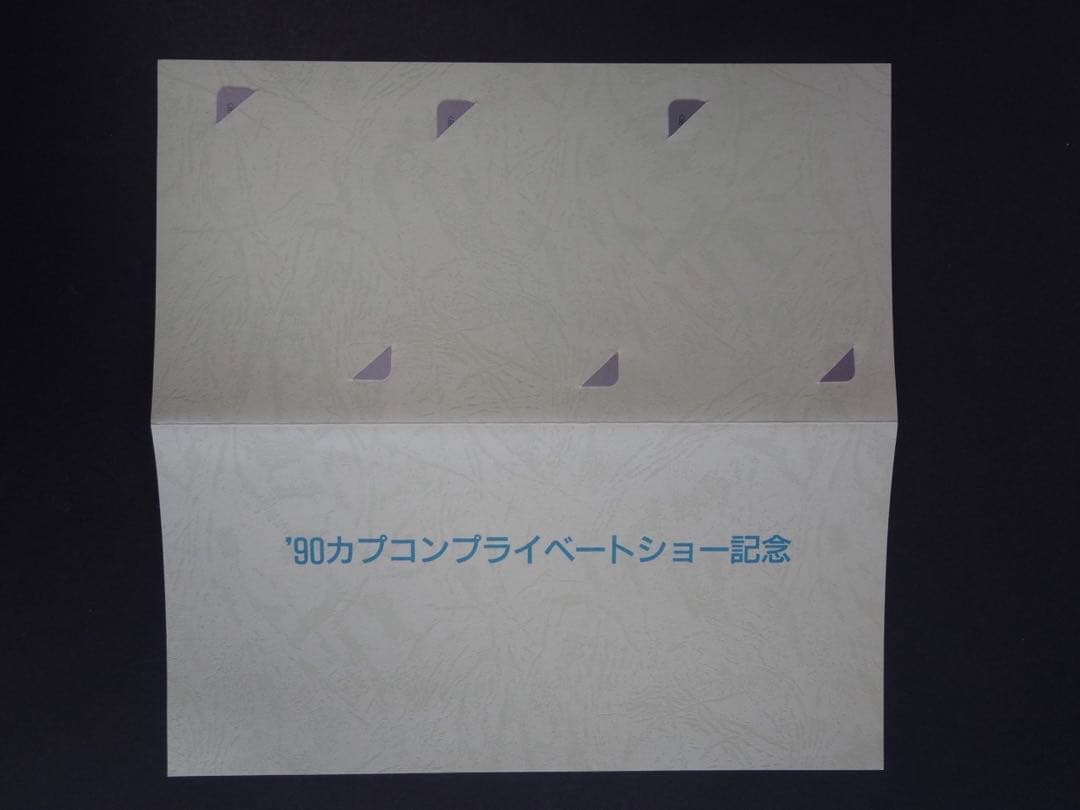 【超貴重・未使用品】'90カプコンプライベートシヨー記念