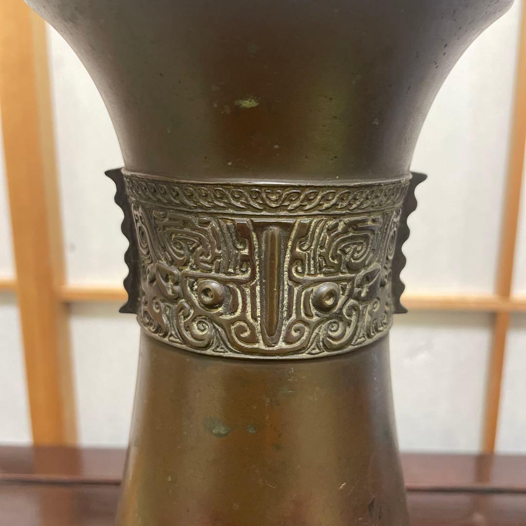 秦藏六造，銅器，花瓶，精工，インテリア，骨董，花器，鉄瓶