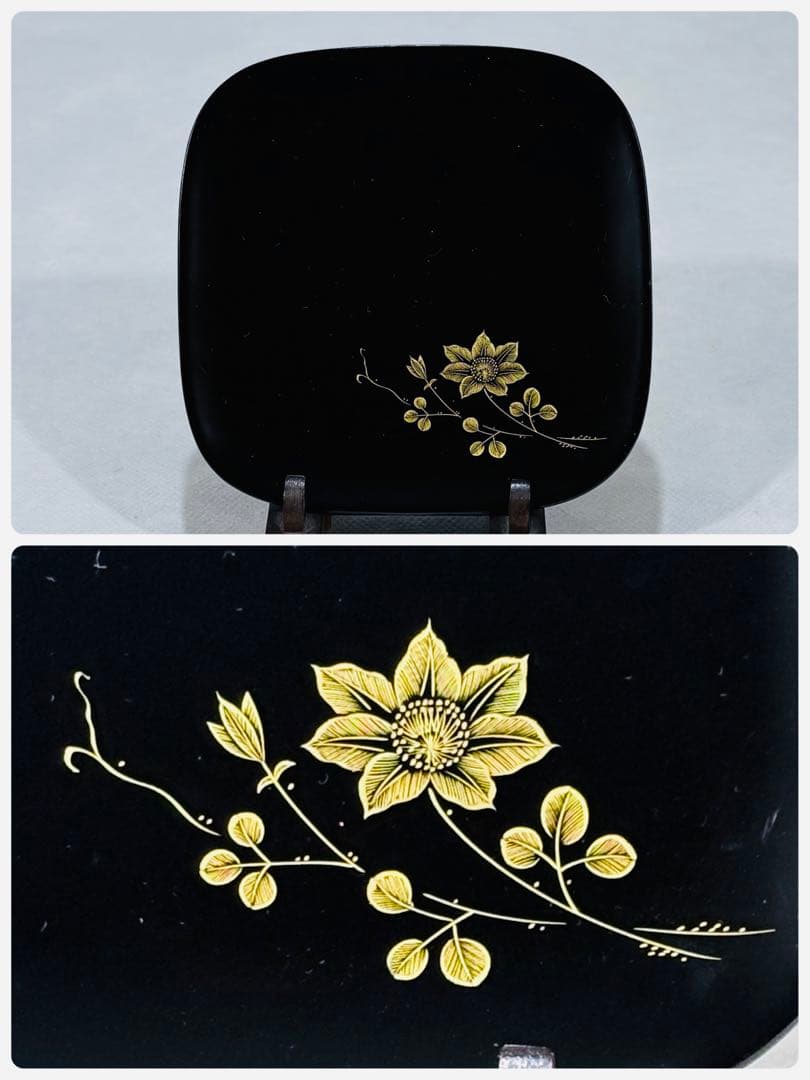 輪島塗　中山強造　図替 銘々皿　美品　共箱　茶道　懐石道具　送料込