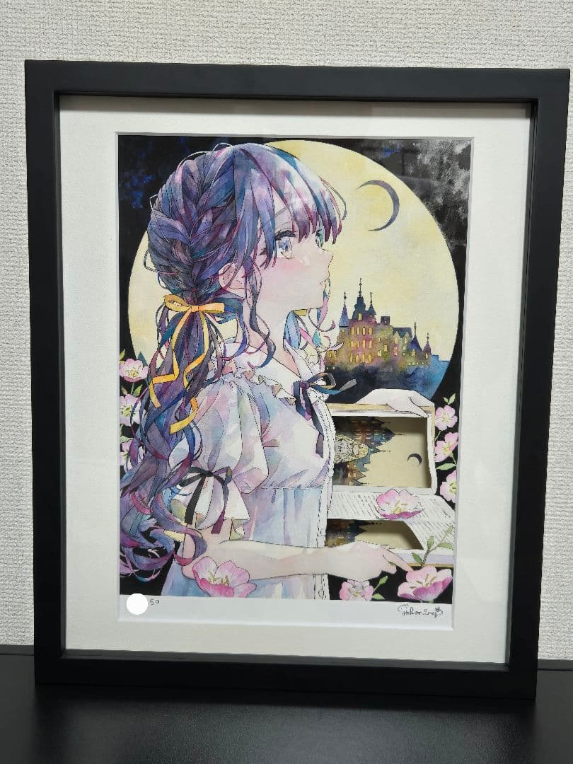 40年近く前の作品です。山下清澄スペードトランプ美人画版画 限定33/50