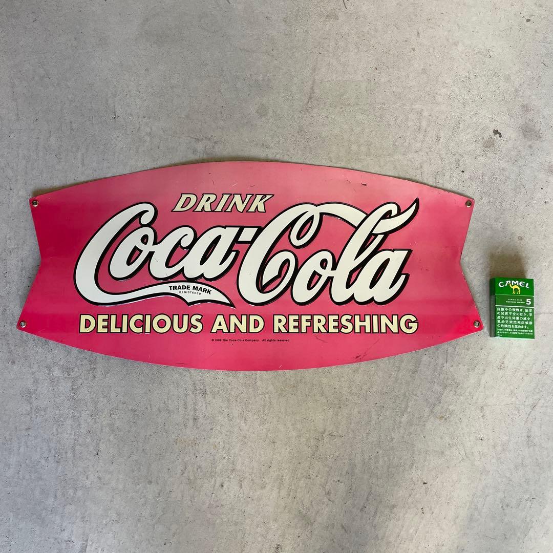 90's 店舗什器 コカコーラ Coca Cola メタルサイン 看板 蚤の市
