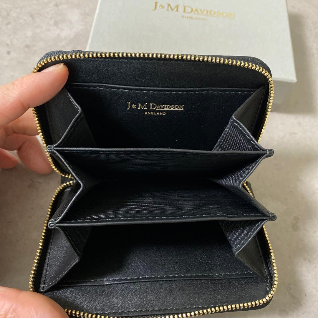 J&MDAVIDSON ケース　折り財布　ブラック　箱付き　【新品未使用】