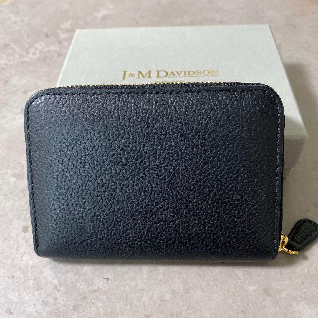 J&MDAVIDSON ケース　折り財布　ブラック　箱付き　【新品未使用】