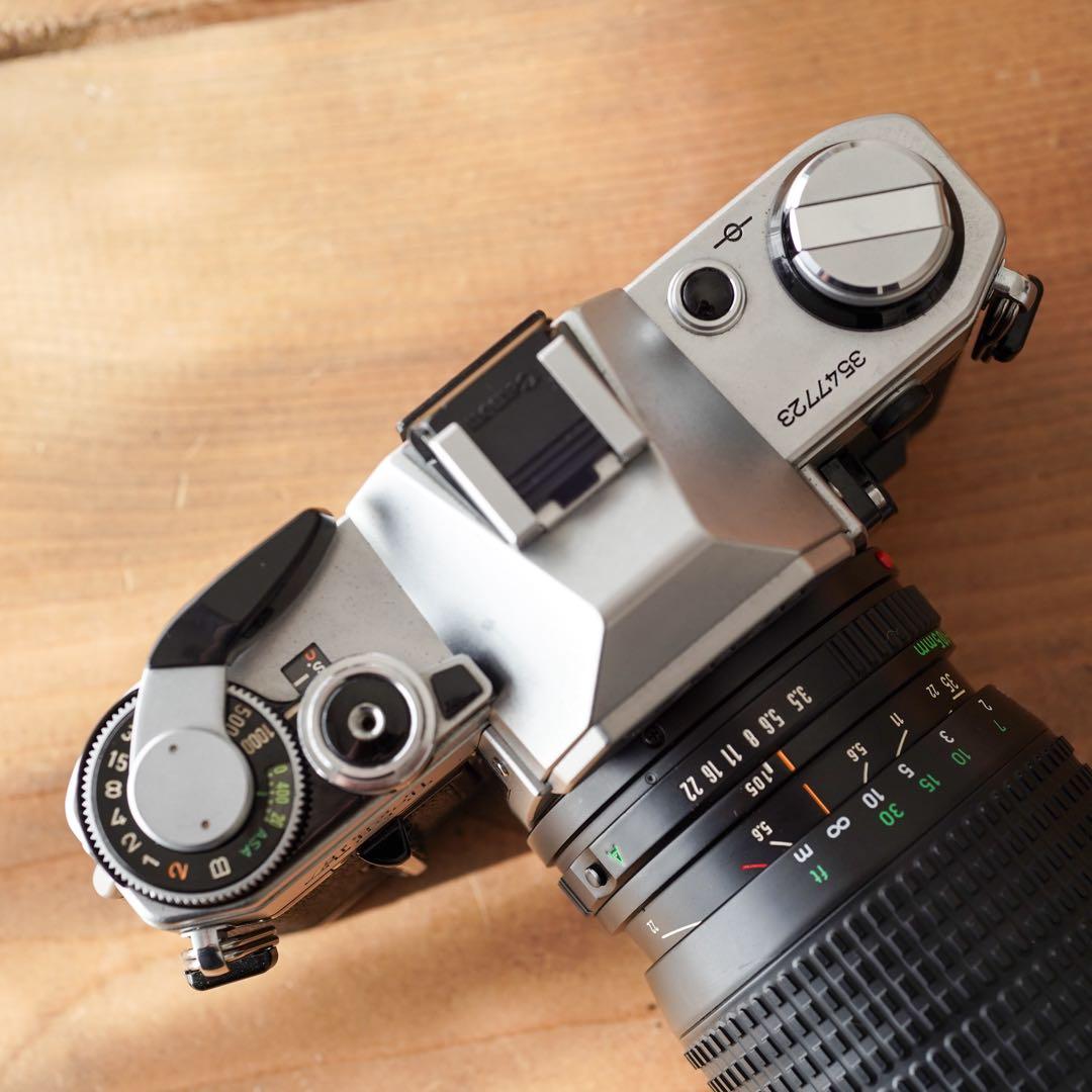 撮影済み】Canon AE-1 フィルムカメラ 70-200mmレンズ付き
