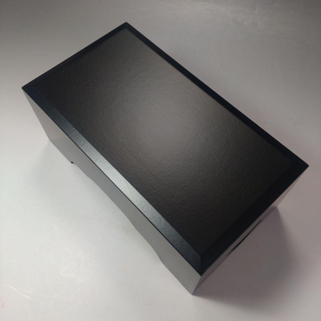 イ102 莨盆『塗師　助田宗明』『一閑文箱煙草盆　共箱』漆塗　茶道具