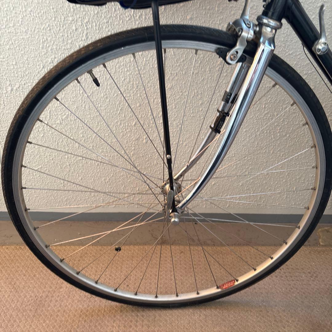 ナ*ツ様 クロスバイク アルミフレーム ブラック フロントバスケット付き