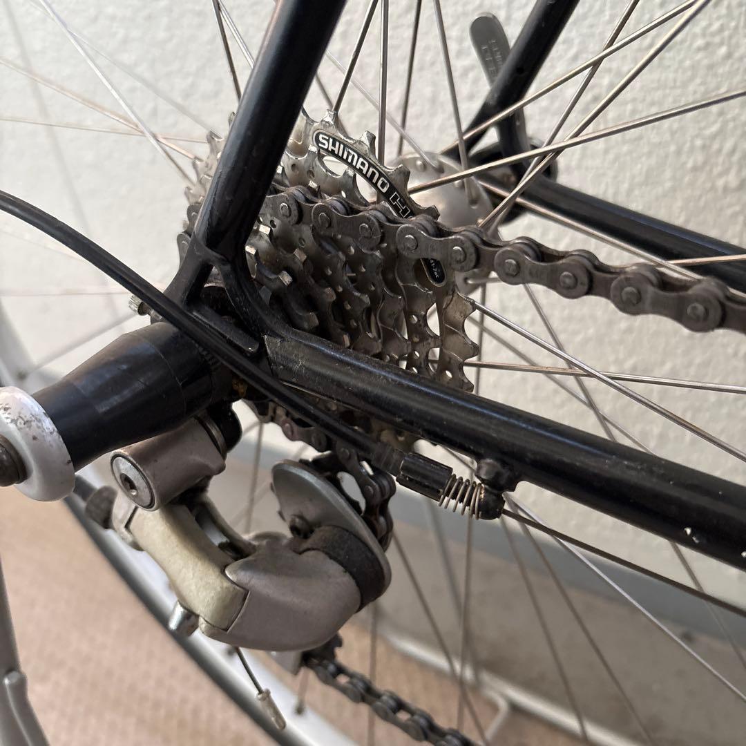 ナ*ツ様 クロスバイク アルミフレーム ブラック フロントバスケット付き