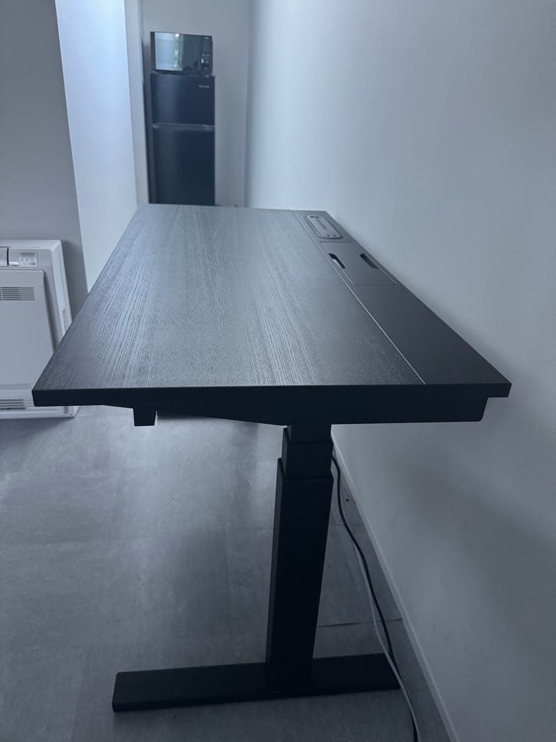 【完成品/美品】IKEA ミッツォーン 昇降式デスク ブラック オフィスデスク
