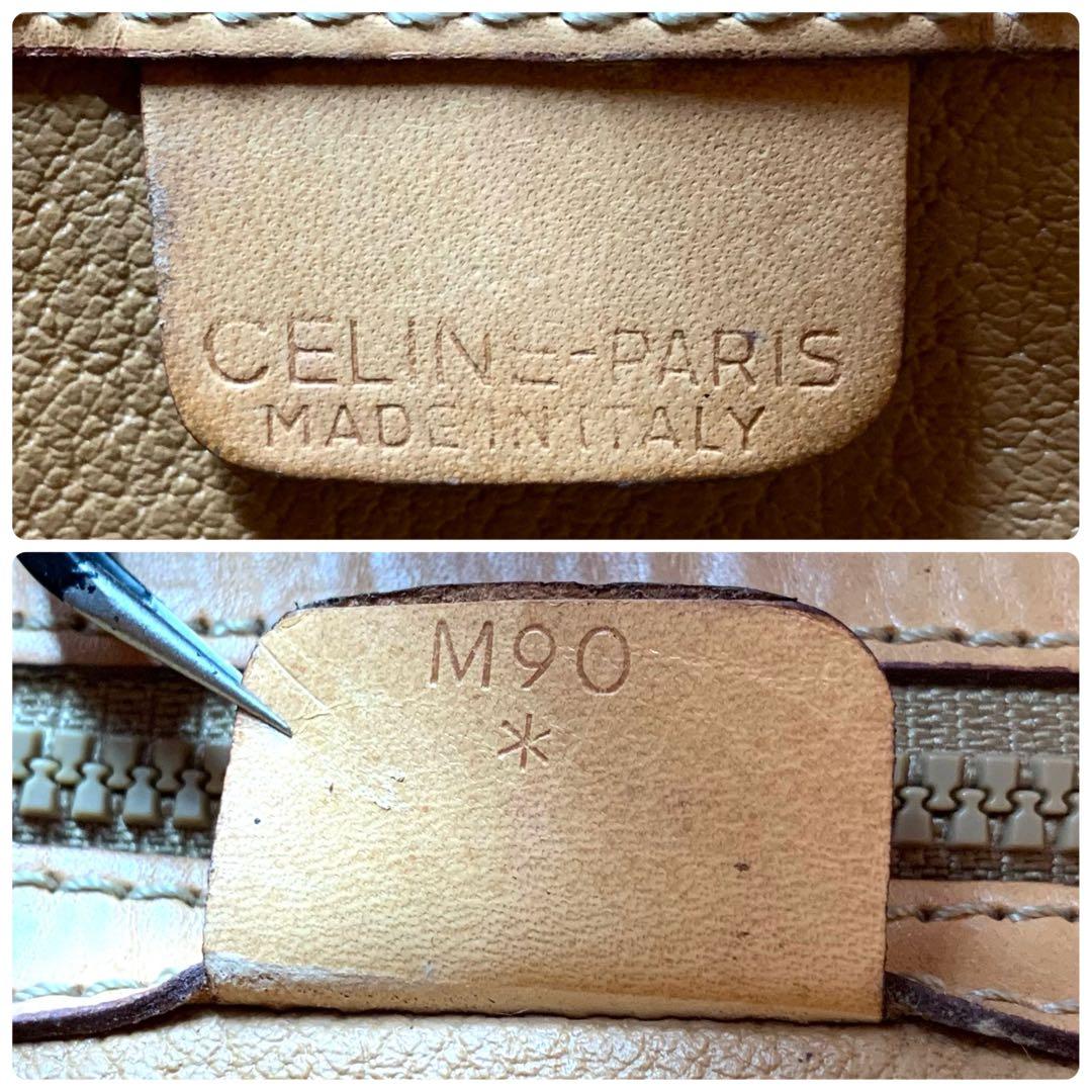 CELINE セリーヌ ショルダーバッグ 巾着 マカダム トリオンフ ブラウン