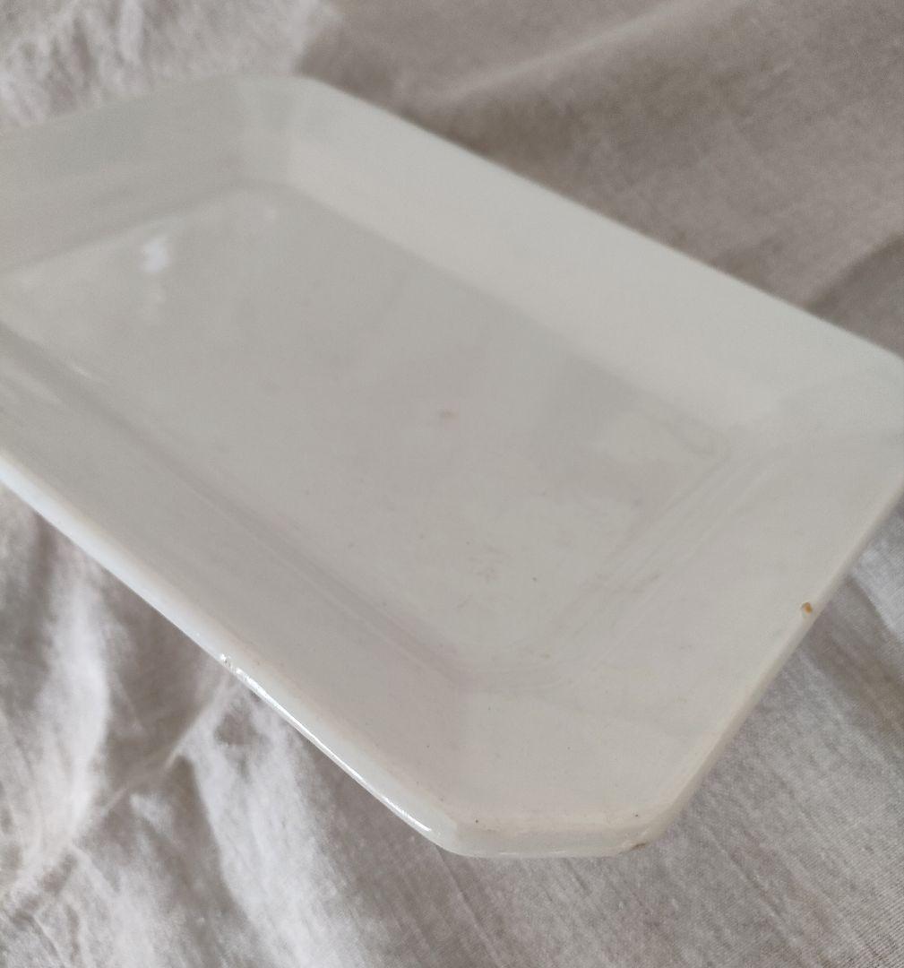 フランスアンティーク LUNEVILLスクエアプレート