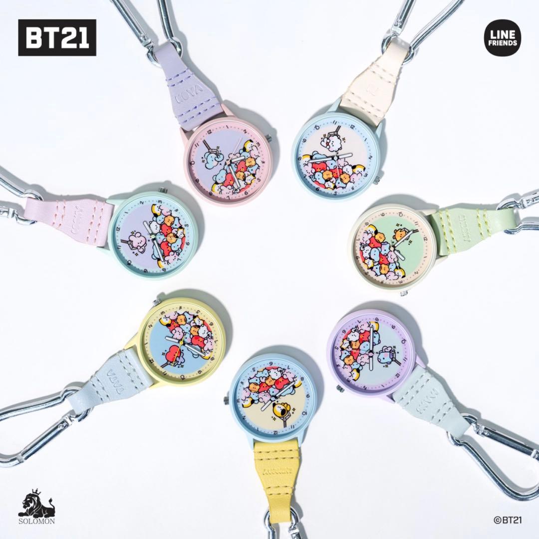 BT21 minini 【RJ】 カラビナウォッチ / フックウォッチ - メルカリ
