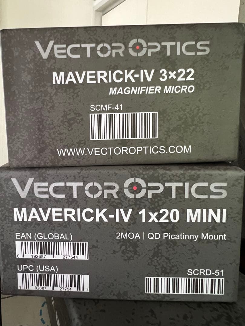 VECTOR OPTICS MAVERICK-IV セット Vector Optics Maverick-IV 1x20 Mini Rubber Armored Reflex Sight