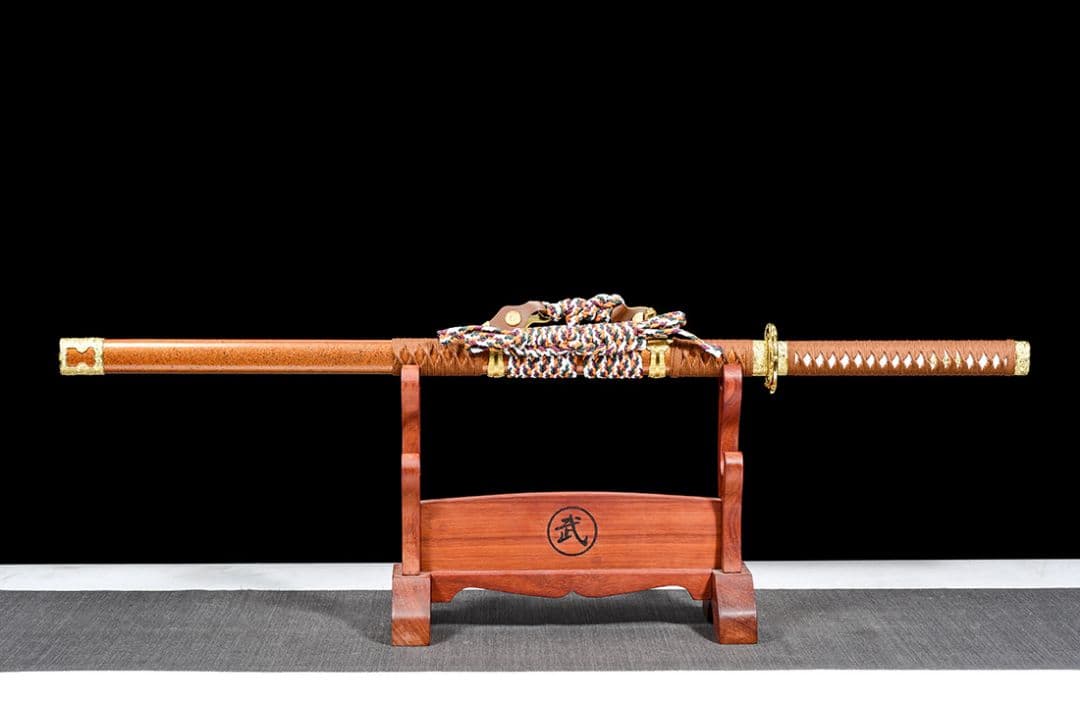 武具　刀装具　日本刀　模造刀   居合刀 【金蛇唐横刀】 直刀