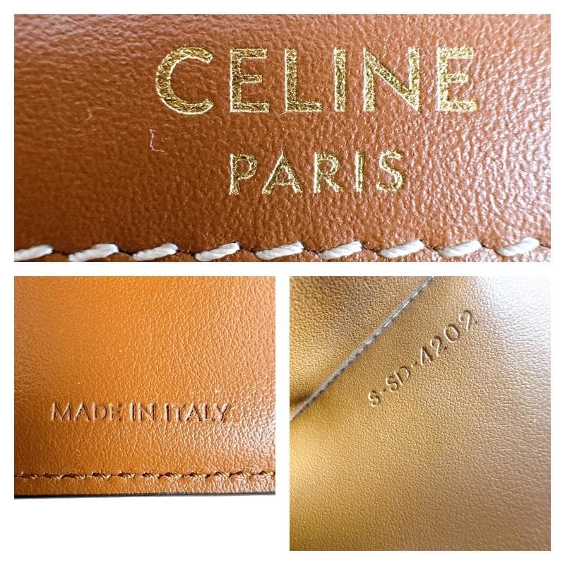 CELINE セリーヌ トリオンフ スモールフラップウォレット 三つ折り財布