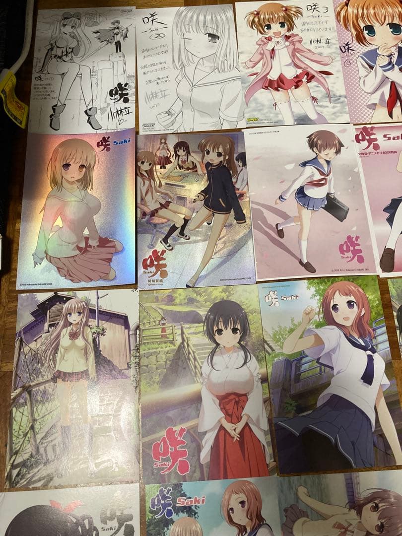 咲‐Saki‐ 1~17巻まで 店舗購入特典 ポストカード 大量まとめ