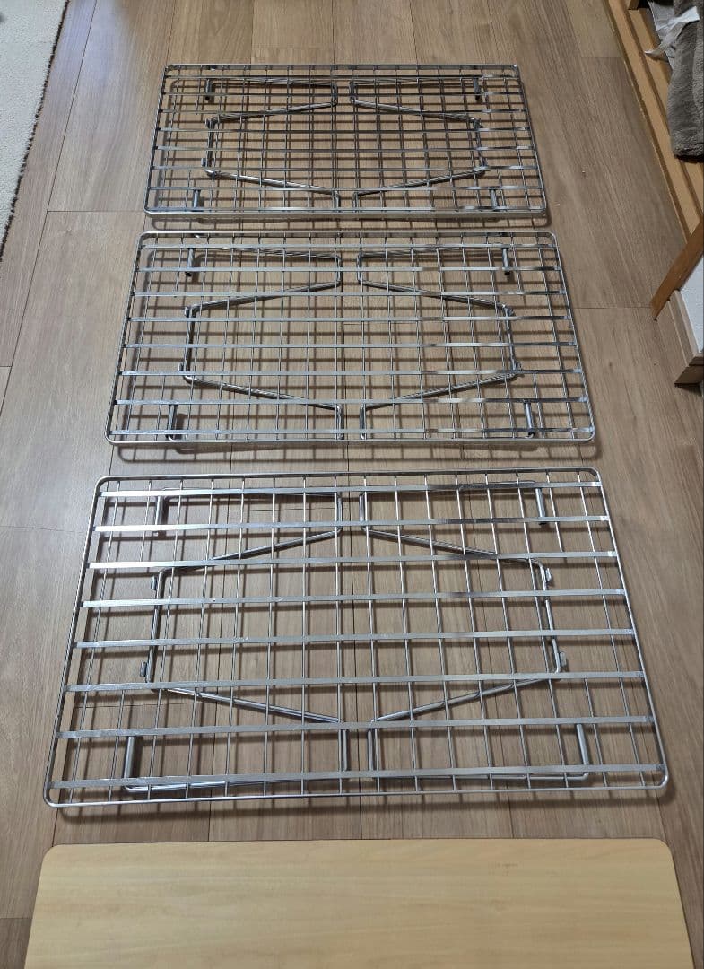 UNIFLAME フィールドラック シルバー 3点 ウッド天板1点