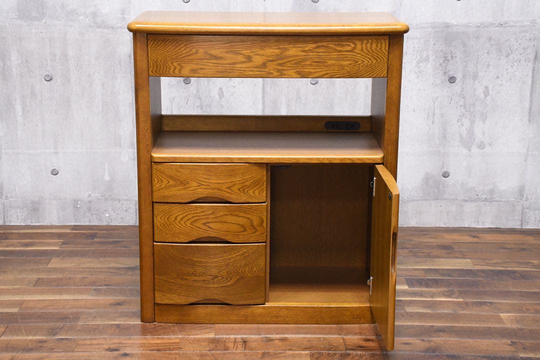 浜本工芸｜楢無垢材｜電話台｜TEL台