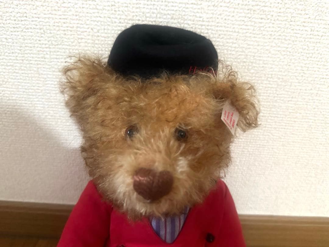 シュタイフ　ベアー　ベルボーイ　ドイツ　シリアル番号つき　ぬいぐるみ　約27cm