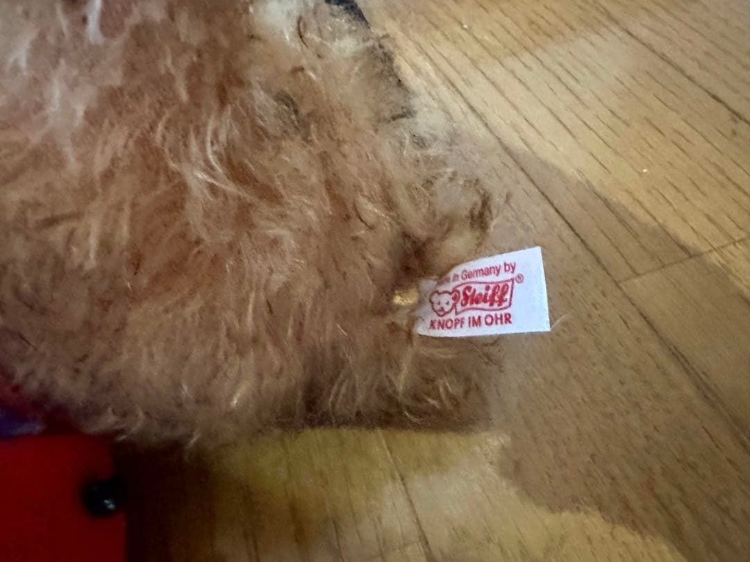 シュタイフ　ベアー　ベルボーイ　ドイツ　シリアル番号つき　ぬいぐるみ　約27cm