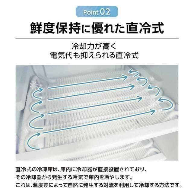 訳あり冷凍庫家庭用60Lスリム ノンフロンストッカー直冷式A1-14-5