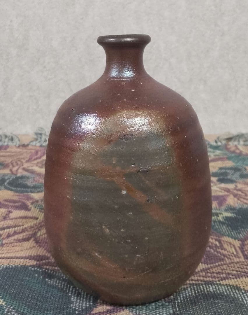 人間国宝 山本陶秀 備前徳利 共箱 栞 保証品