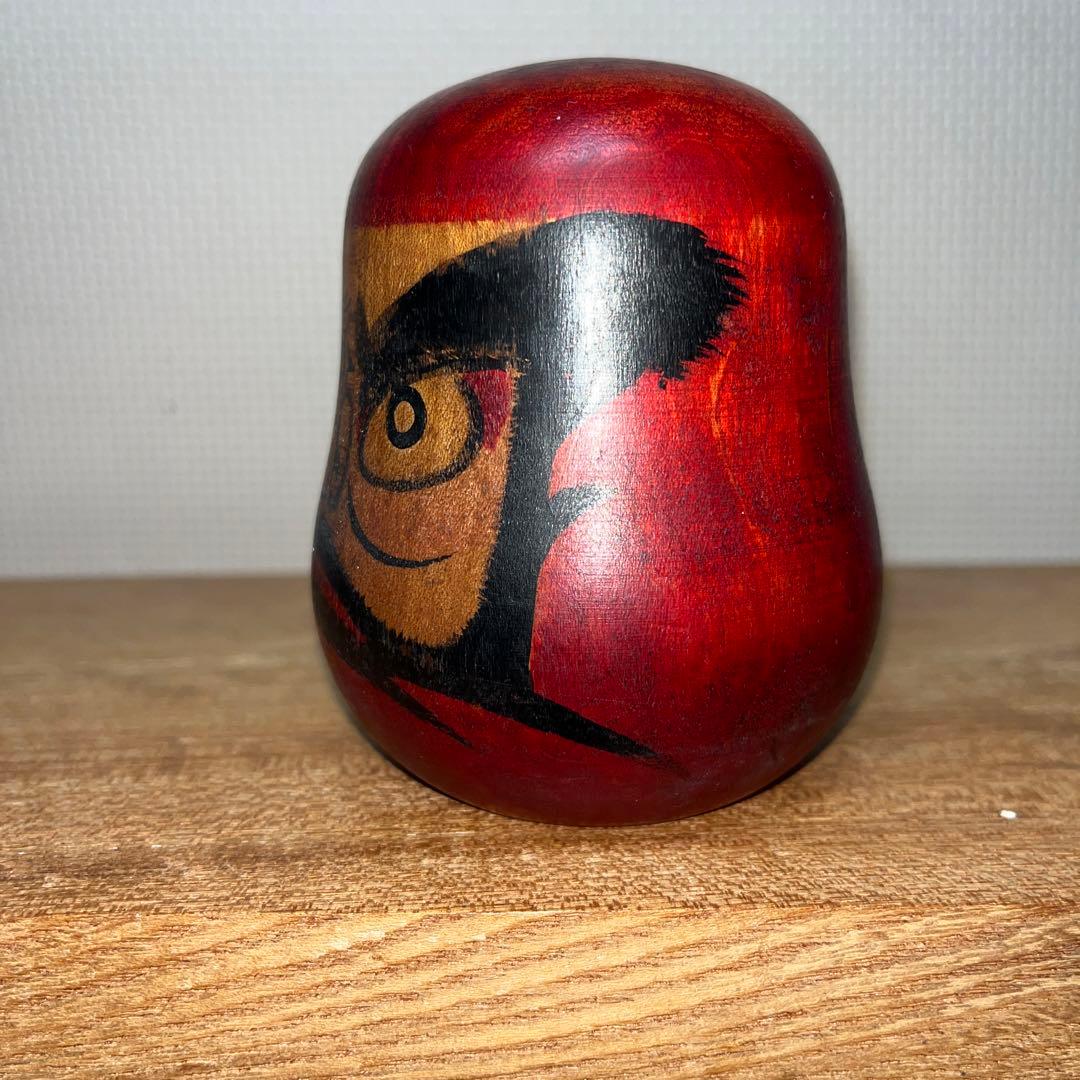 ⭕️名工 盛秀太郎 ダルマこけし 伝統こけし 津軽系 温湯こけし 美品