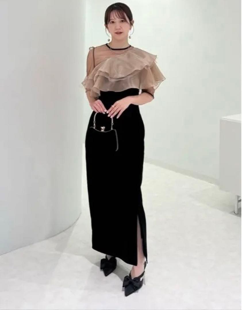 【kurumi】【LEJA】アシンメトリーティアードフリル3WAY