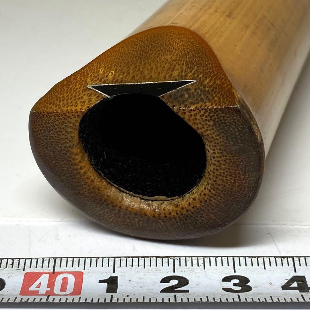 竹風在銘　銀三線尺八　54.5cm 東N7-1025①