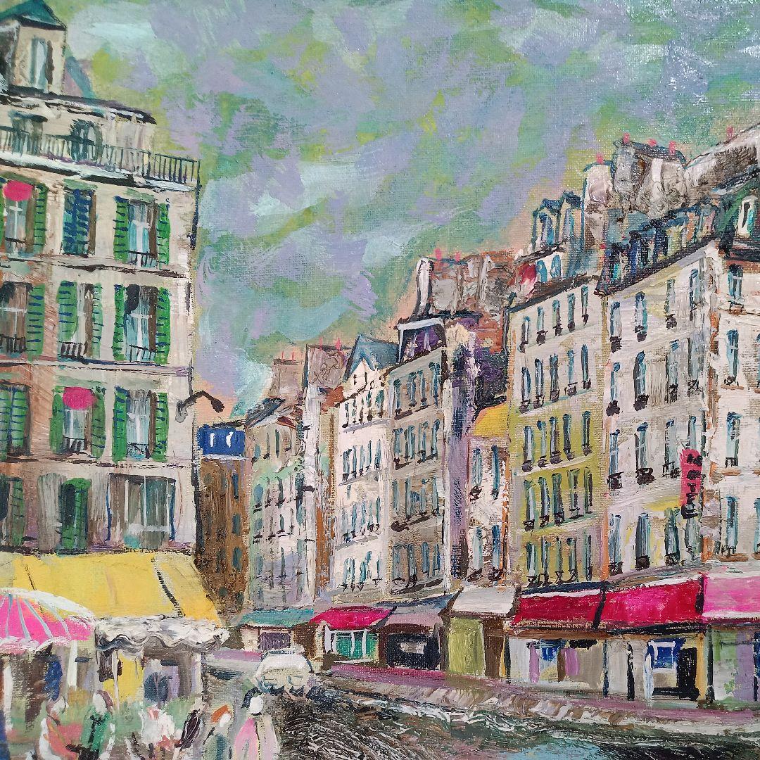 小澤勇寿郎　パリ　美品の油絵です