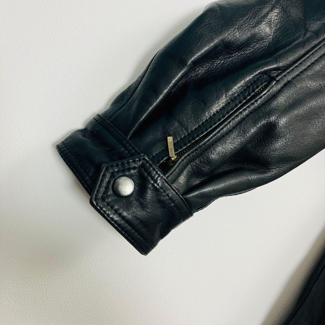 希少サイズ】 Wind Armor ライダースジャケット バイカー 牛革 光沢