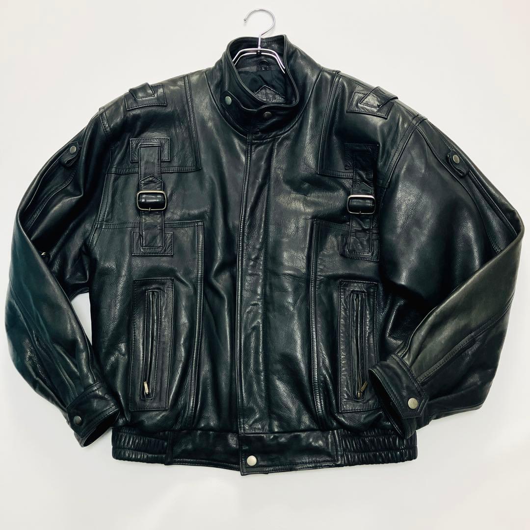 【希少サイズ】　Wind Armor ライダースジャケット　バイカー　牛革　光沢 希少サイズ】 Wind Armor ライダースジャケット バイカー 牛革 光沢