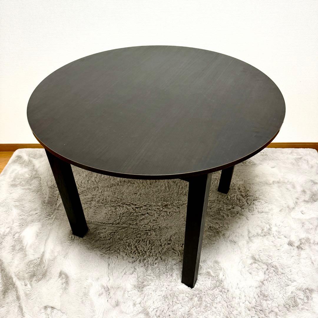 【廃盤/送料込】IKEA イケア BJURSNAS 丸テーブル　コーヒーテーブル