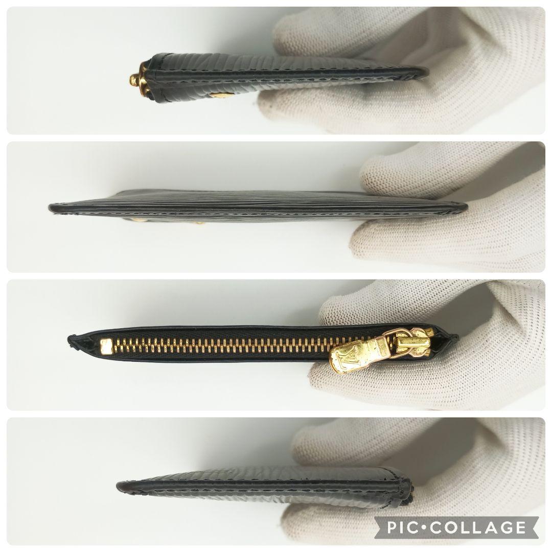 【美品SS】ルイヴィトン　ポシェットクレ　エピ　ノワール　黒　ケース