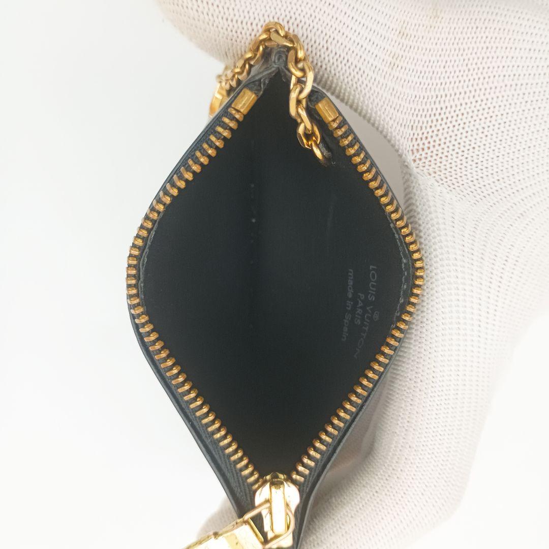 【美品SS】ルイヴィトン　ポシェットクレ　エピ　ノワール　黒　ケース