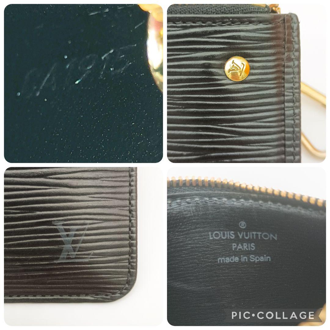 【美品SS】ルイヴィトン　ポシェットクレ　エピ　ノワール　黒　ケース