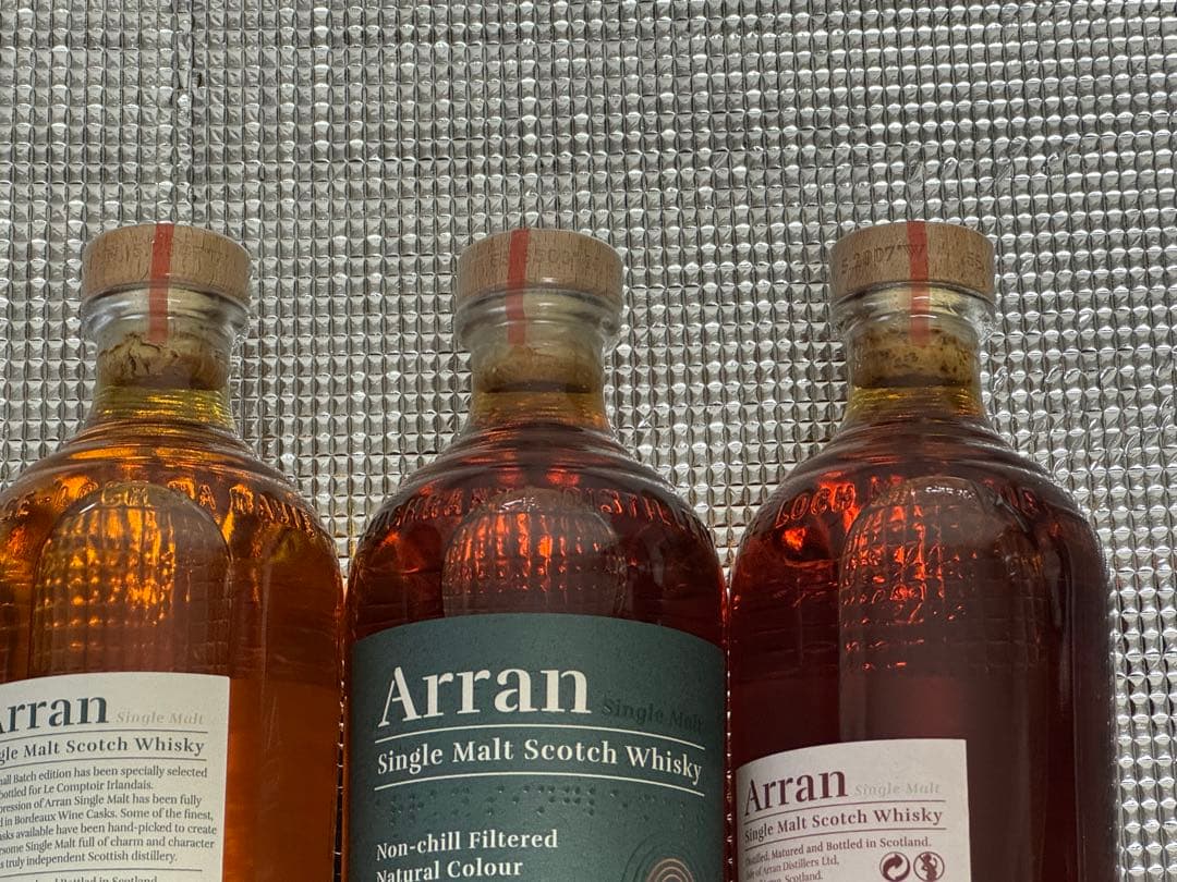 Arran アランボルドーワインカスク＋デンマーク限定PX＋シェリーの3本