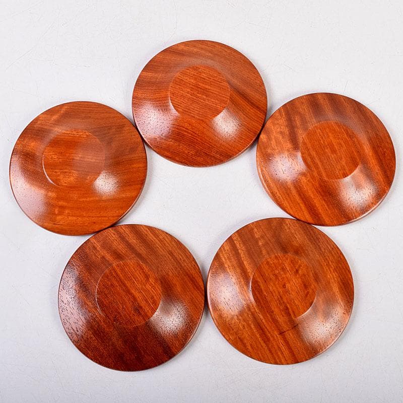 茶道具　漆塗　茶托　五客　Z　8552