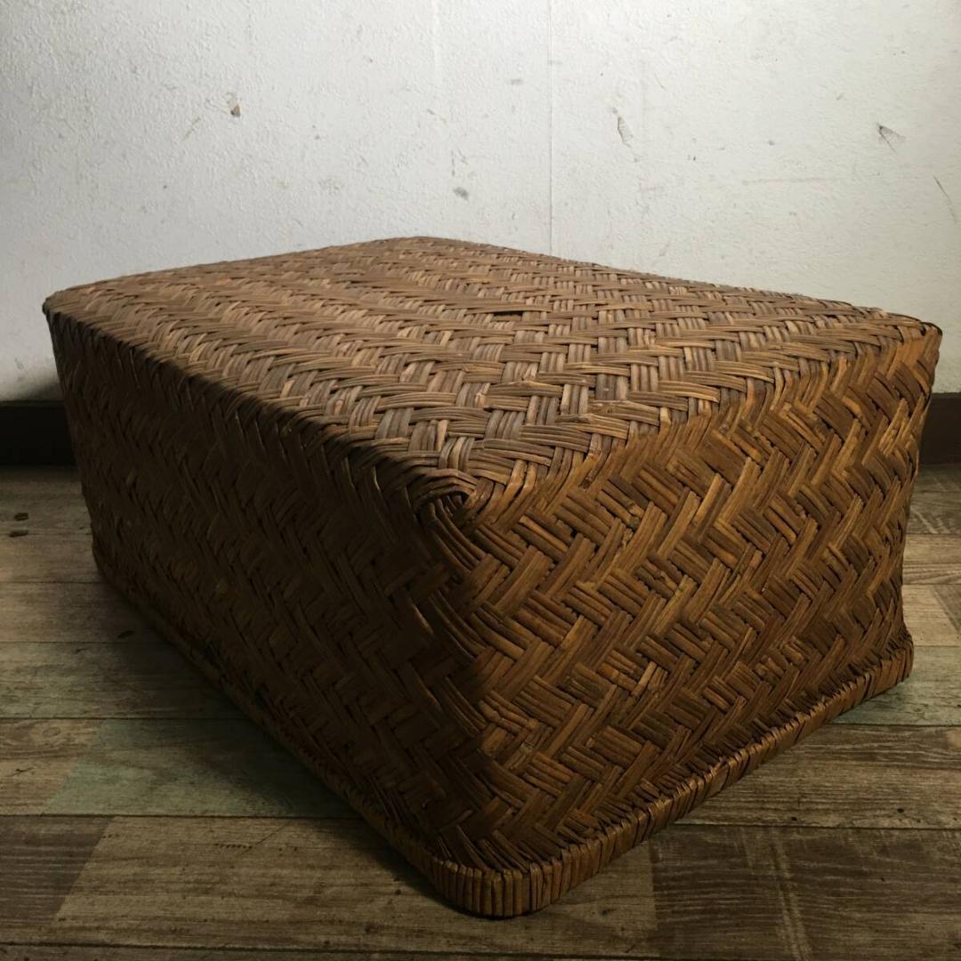 古民具 こうり レトロ 竹行李 柳行李 収納箱 衣装箱 小物入れ 雑貨