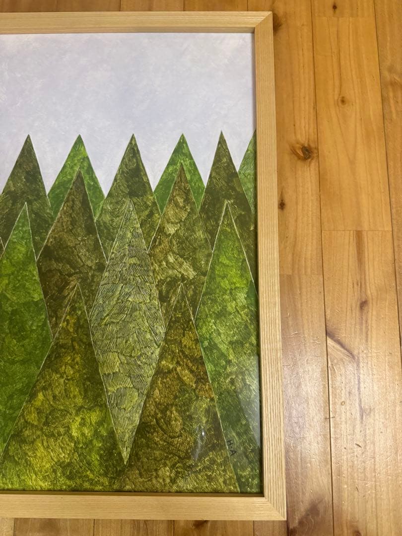 IDEE FOREST 秋山花 イデー フォレスト アートポスター 額装済