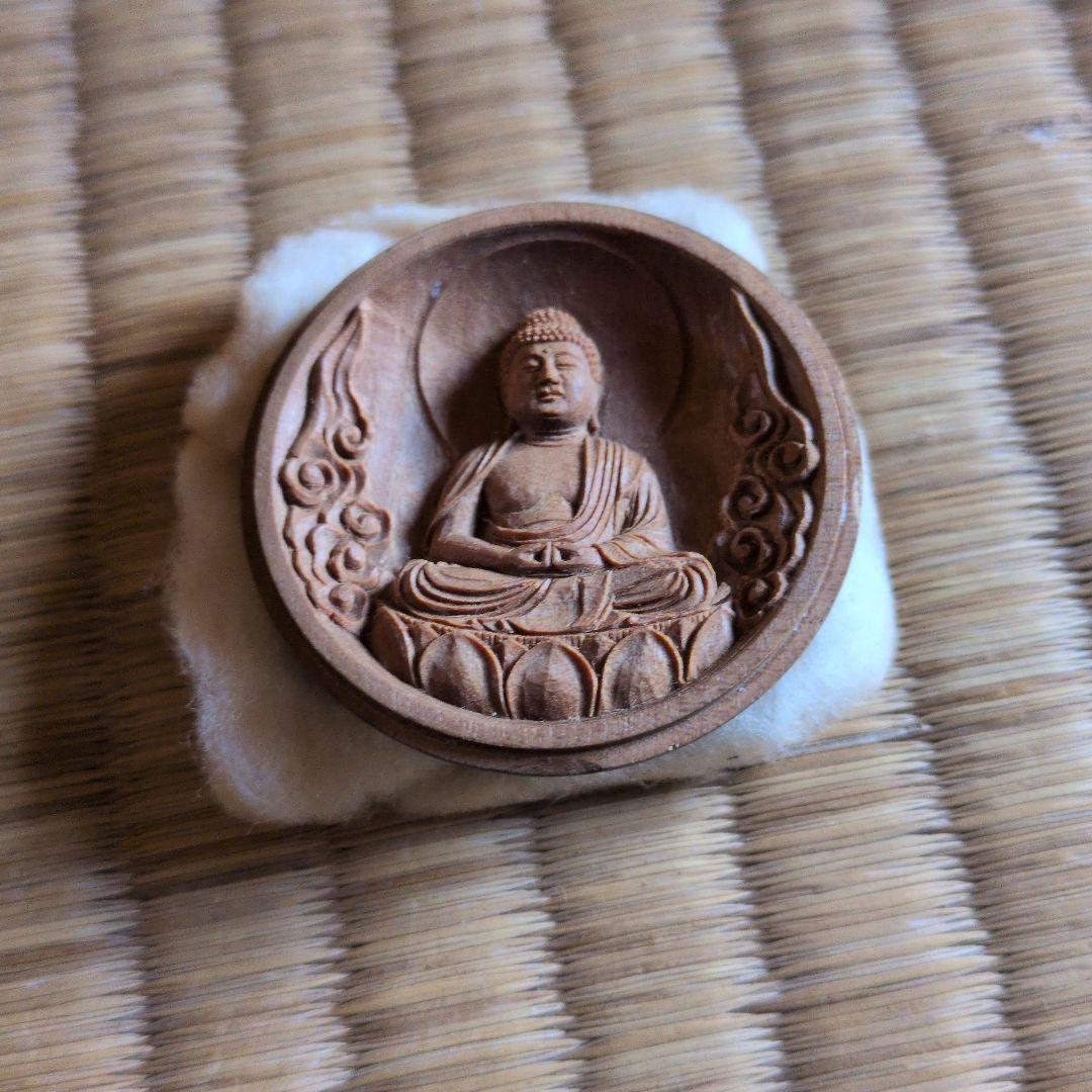 吉岡宗雲 阿弥陀如来 仏像 白檀｜吉岡宗雲 阿弥陀如来 仏像 白檀