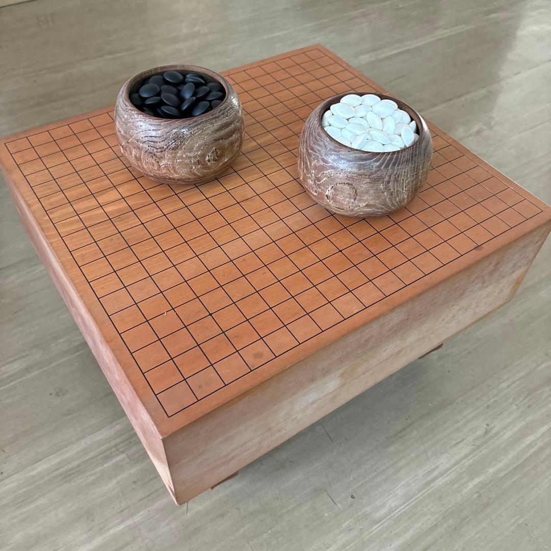 囲碁セット 木製ボードと石
