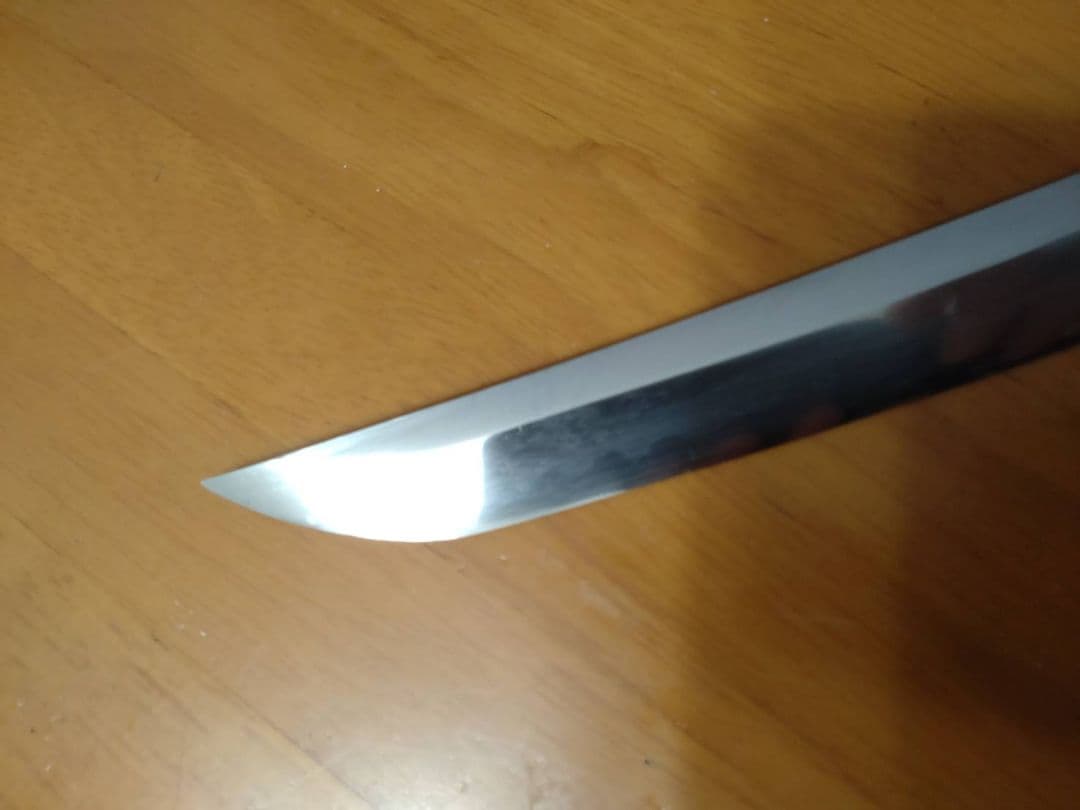 日本刀、残欠、切先部、刃長14.7cm合法サイズです。竹細工刀の材料にいかがです