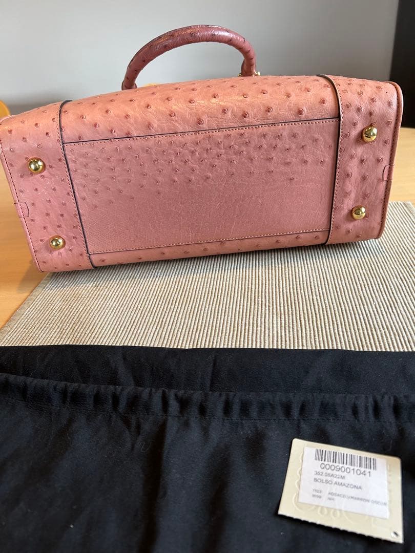 希少　美品　オーダー品　ロエベ　アマソナ36 オーストリッチ　定価200万