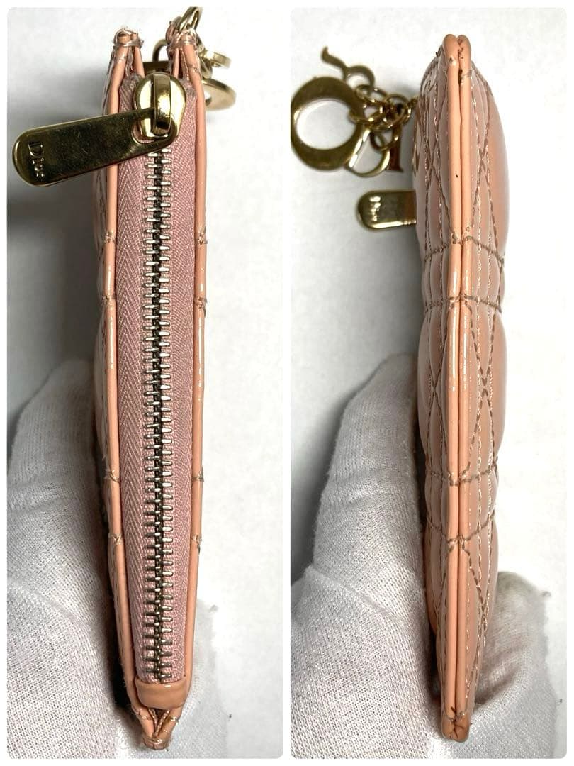 良品　ディオール レディディオール カナージュ　パテントレザー　ケース