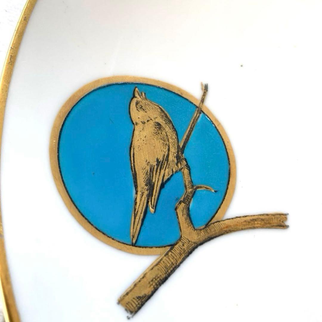 英国 John Mortlock 金彩 鳥文様 キャビネットプレート - メルカリ