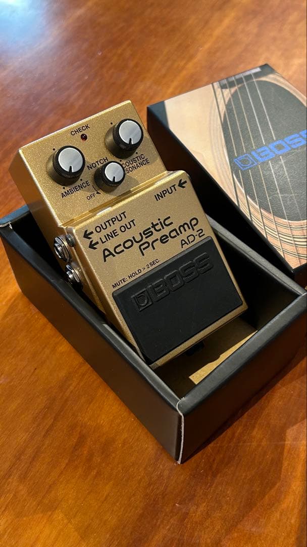 感動の音】BOSS Acoustic プリアンプAD-2 ＠別売ACアダプタ付