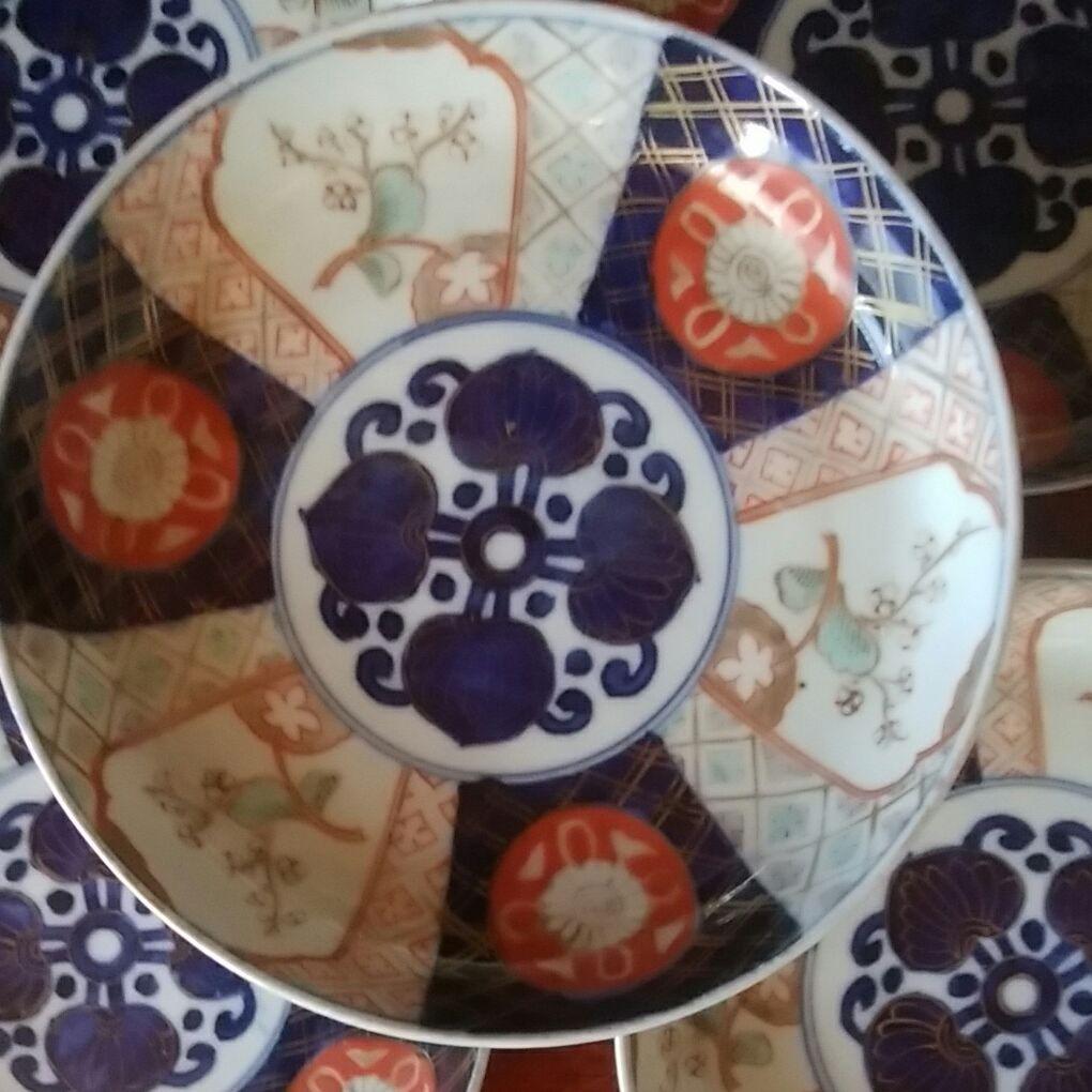 102 古伊万里 金襴手 色絵 五寸皿